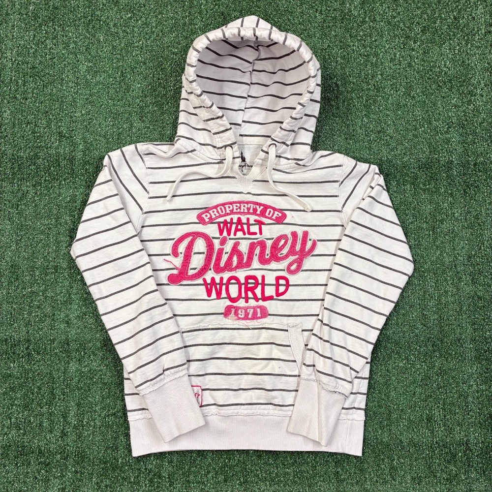 Vintage Disney Parks Walt Disney World Striped Hoodie